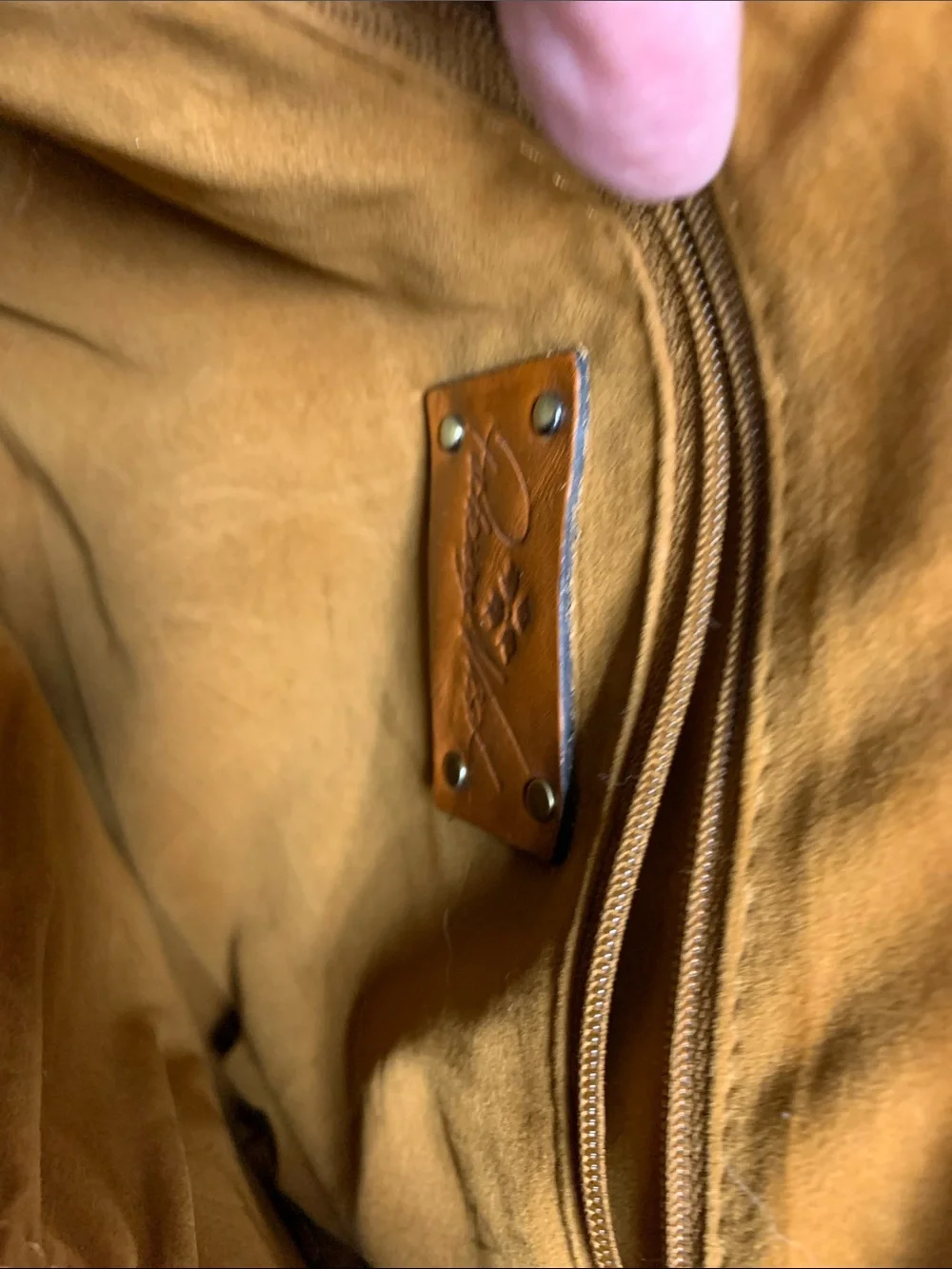 Patricia Nash Metallic Gold Leather Crossbody with Front Buckle Pocket